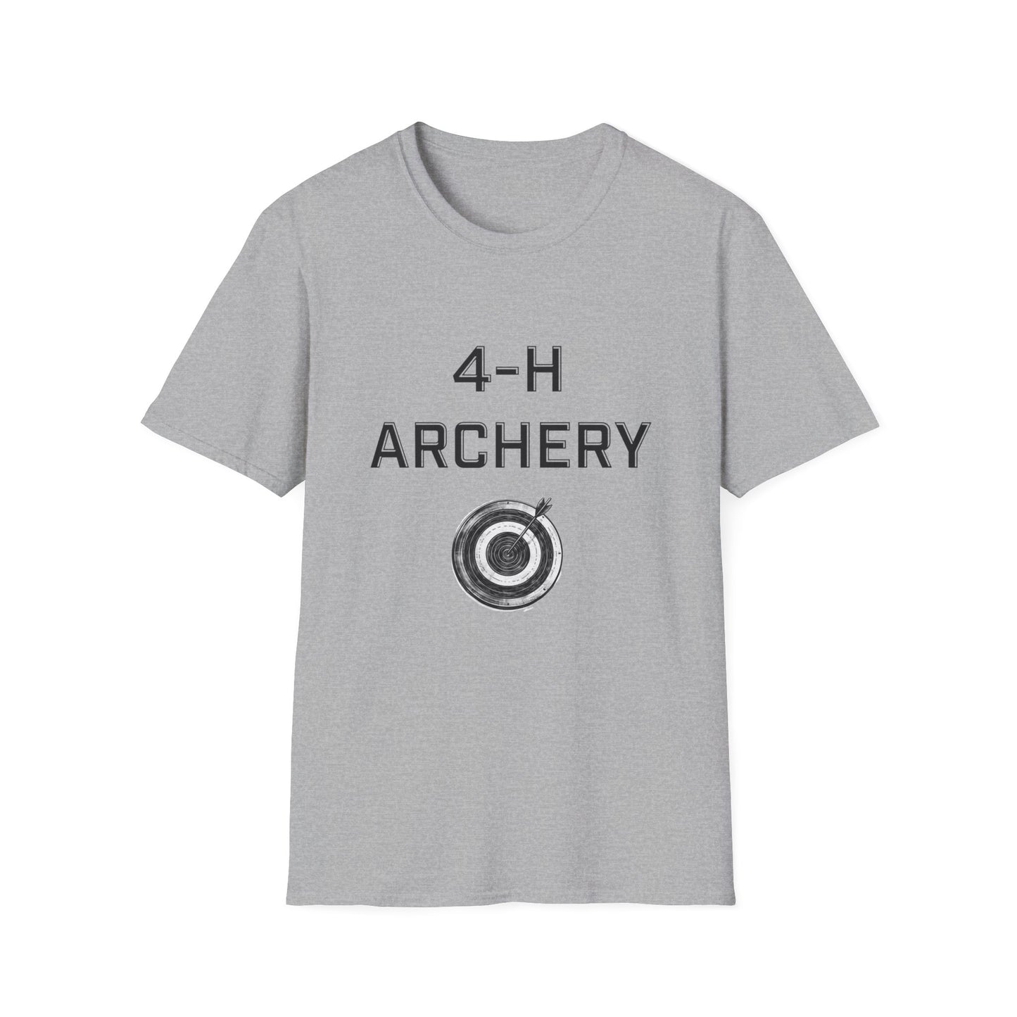 4-H Archery T-Shirt, Unisex Softstyle T-Shirt, For Men, Women, Kids, Archers, Coaches, and 4-H Volunteers