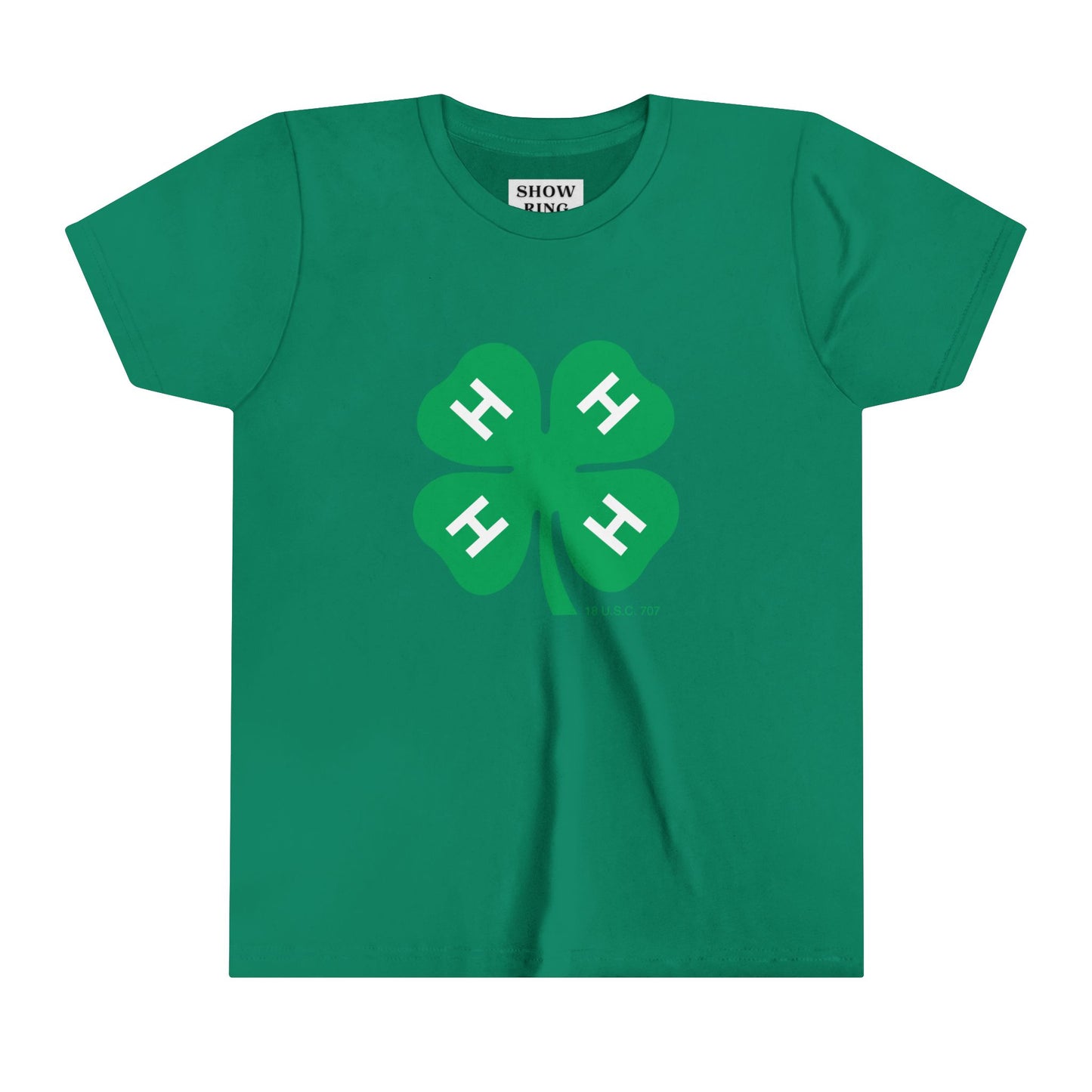 Youth Short Sleeve Tee With 4-H Logo