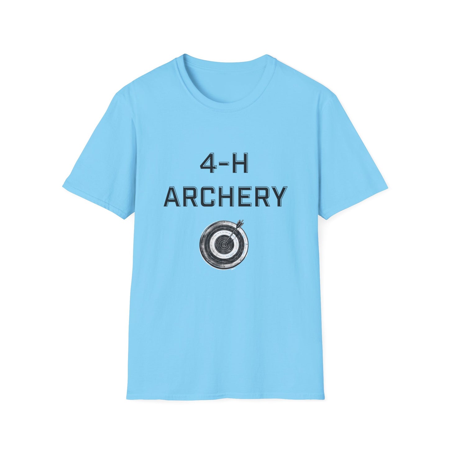 4-H Archery T-Shirt, Unisex Softstyle T-Shirt, For Men, Women, Kids, Archers, Coaches, and 4-H Volunteers