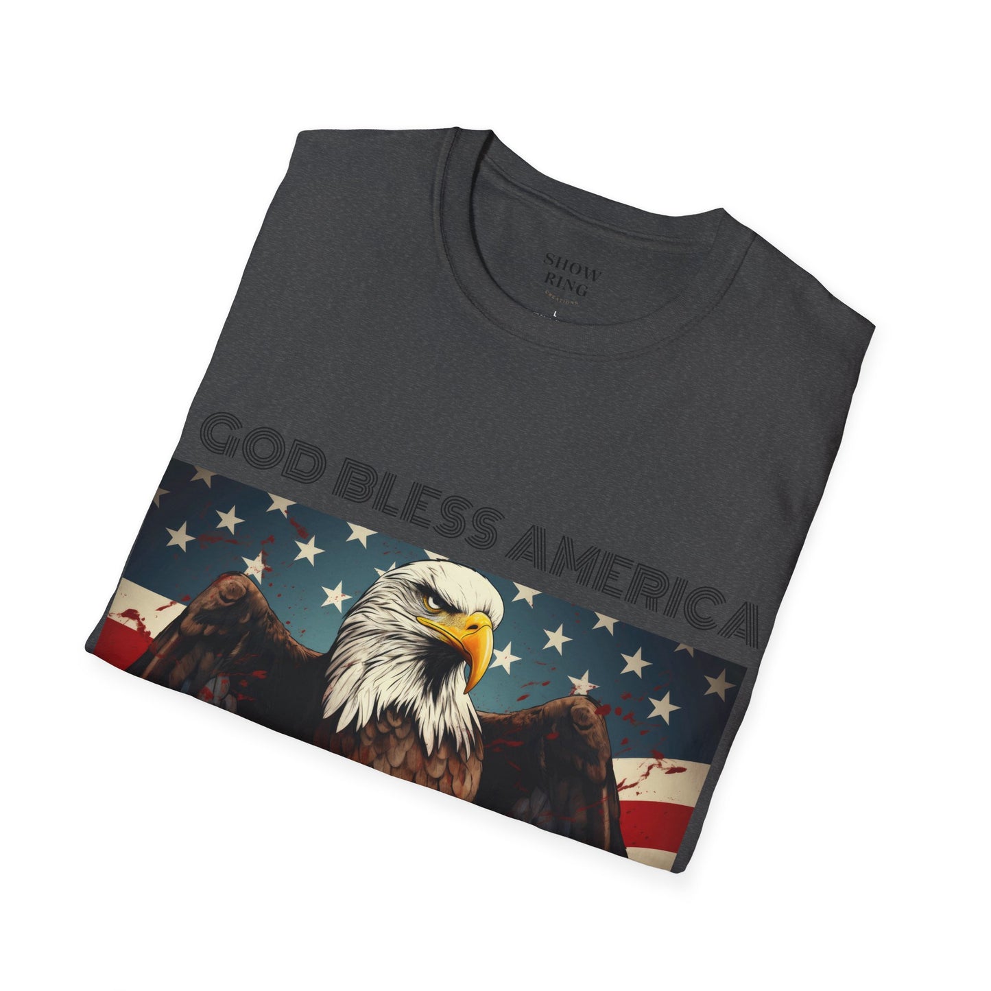 Motorcycle Eagle God Bless America Unisex Soft style T-Shirt for Men and Women