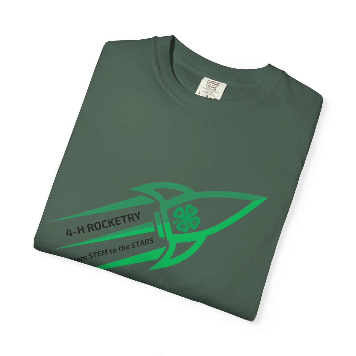Adult, Rocket-Themed Unisex T-Shirt | From Stem to the Stars, 4-H Rocketry Shirt