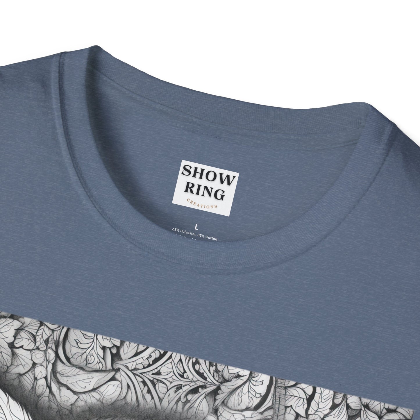 Adult Coloring Shirt Featuring Adorable Pig for 4-H and FFA - Unisex Softstyle T-Shirt for All Ages