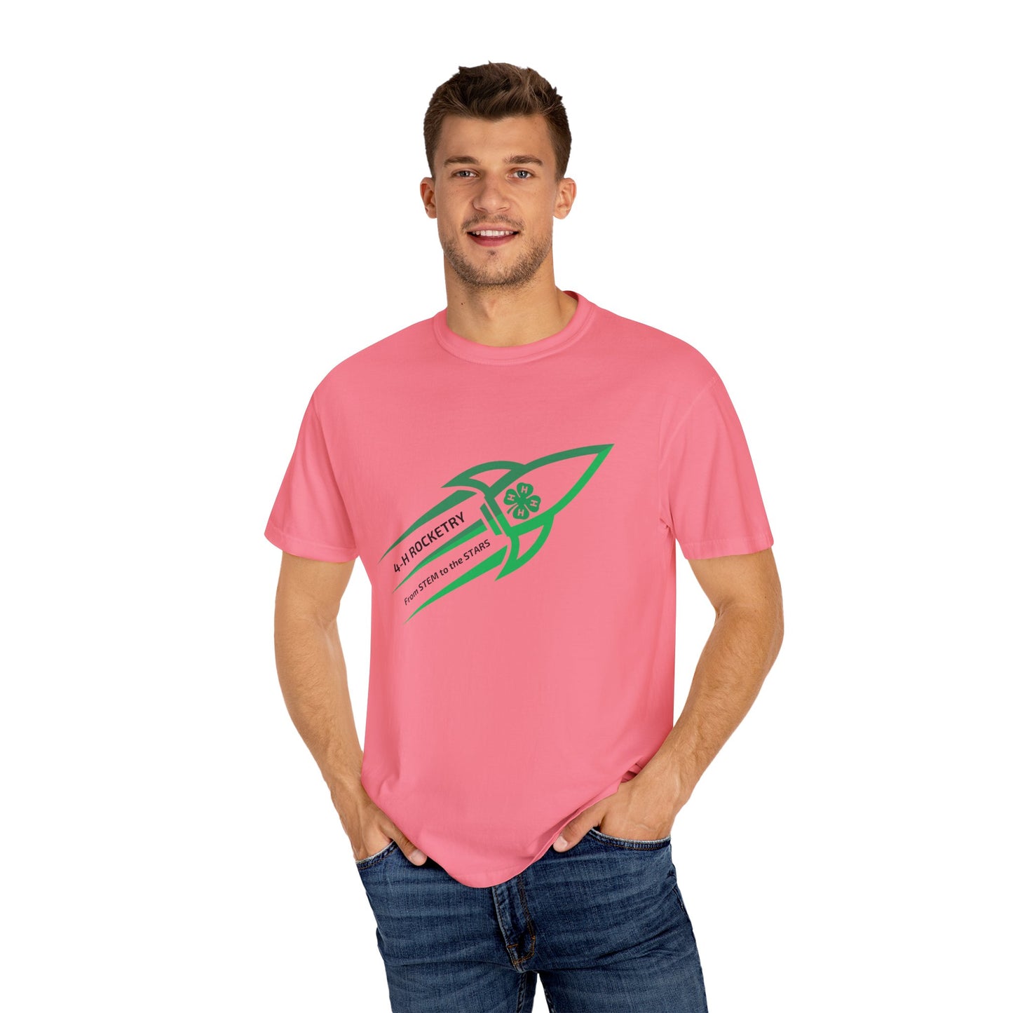 Adult, Rocket-Themed Unisex T-Shirt | From Stem to the Stars, 4-H Rocketry Shirt