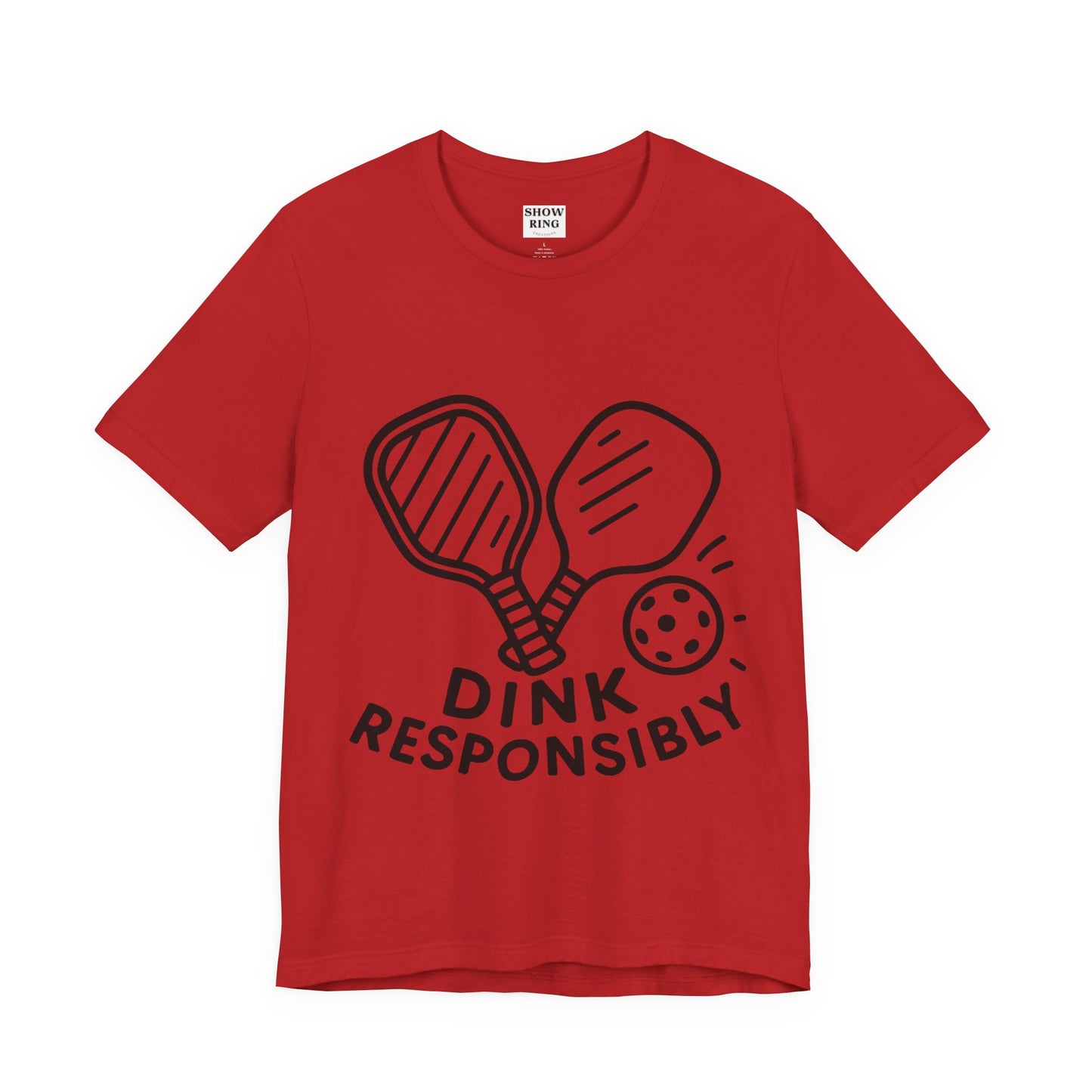 Funny Pickleball Tee - Dink Responsibly T-Shirt for Pickleball Fans, Pickleball Gifts