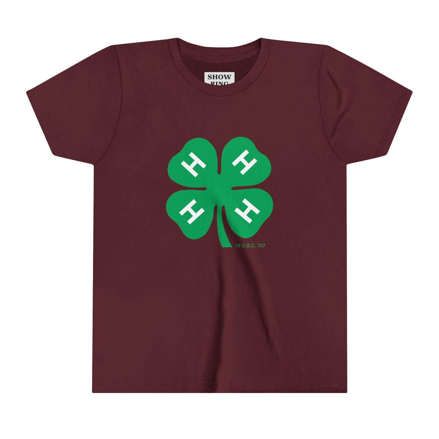 Youth Short Sleeve Tee With 4-H Logo