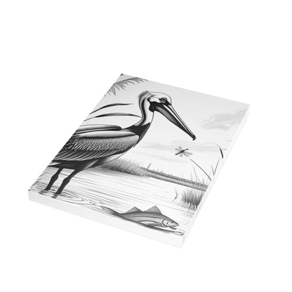 Pelican and Heroes of The Texas Coastal Scene: Elegant Postcard Bundles with Envelopes - Perfect for Personalized Greetings, Thank You Notes, and Art Lovers