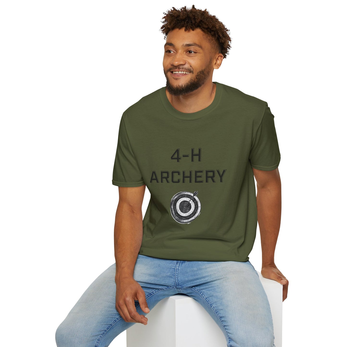 4-H Archery T-Shirt, Unisex Softstyle T-Shirt, For Men, Women, Kids, Archers, Coaches, and 4-H Volunteers