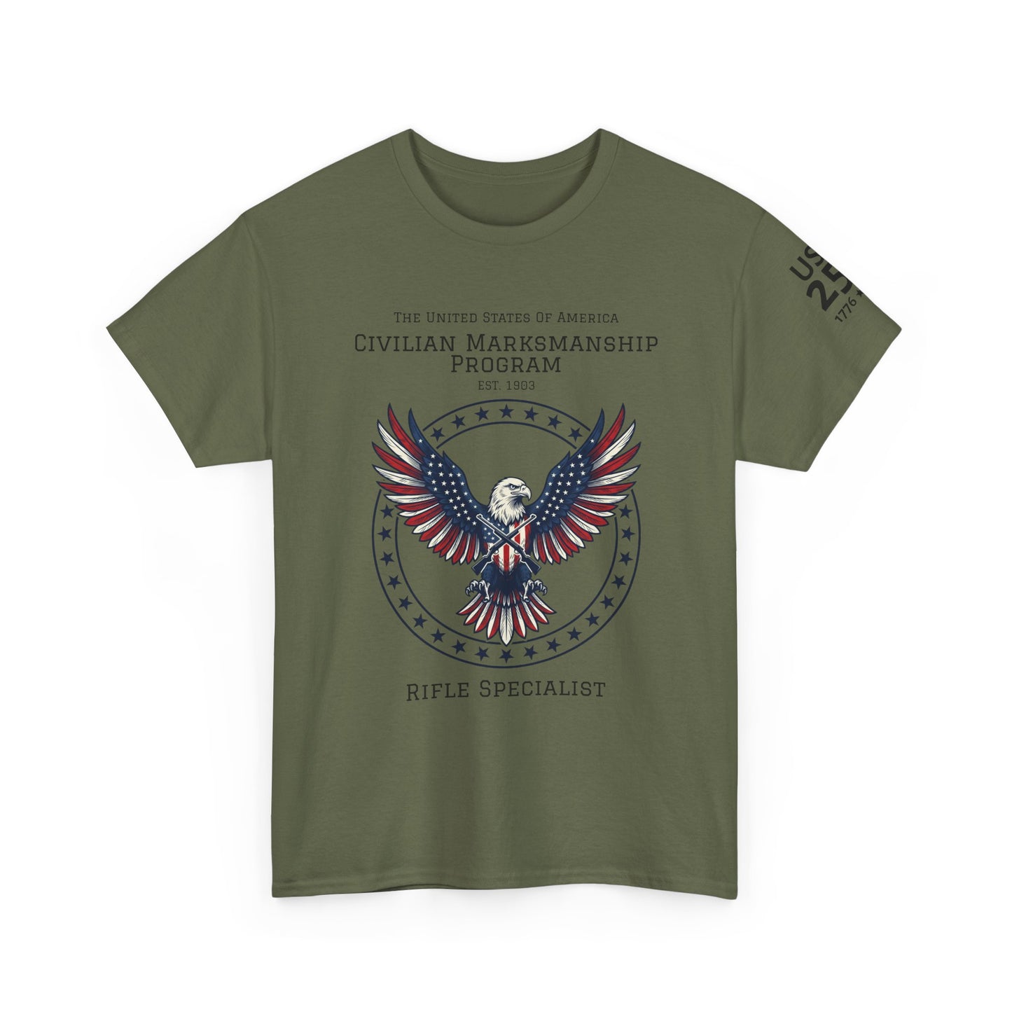 Civilian Marksmanship Program Eagle Tee — Rifle Specialist - Patriotic T-Shirt