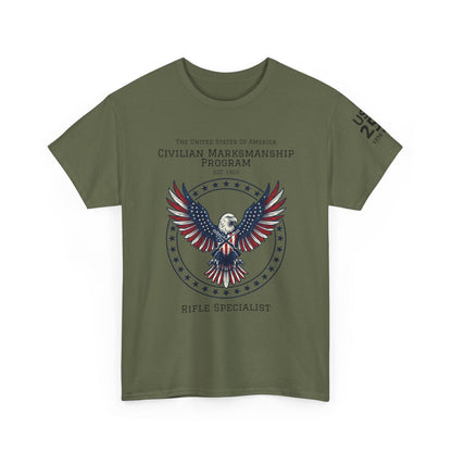 Civilian Marksmanship Program Eagle Tee — Rifle Specialist - Patriotic T-Shirt