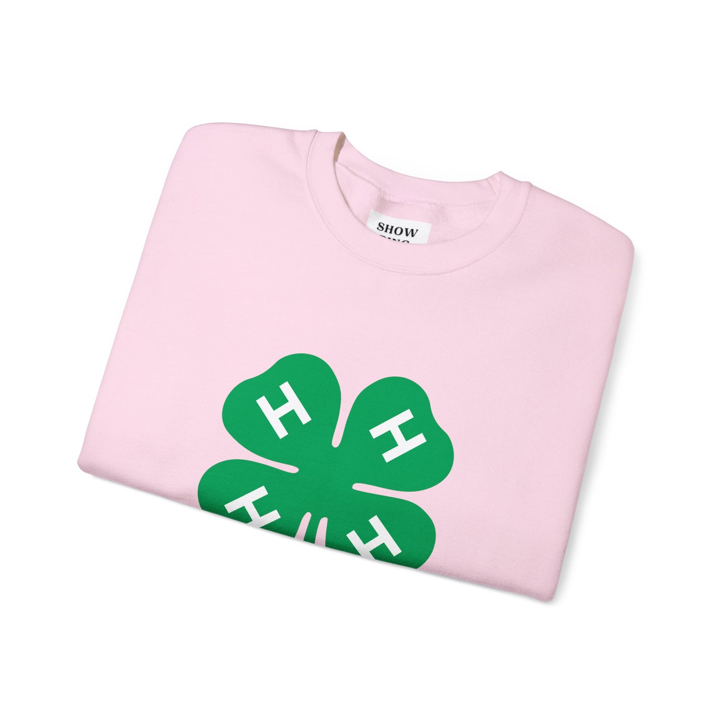 Long-sleeve 4-H Logo Unisex Heavy Blend™ Crewneck Sweatshirt For Men, Women & Youth