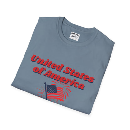 America:  Free Since 1776, Fourth of July Freedom T-Shirt, Unisex USA Tee, American Flag Shirt, Independence Day Outfit, Patriotic Gift, Summer Casual Wear
