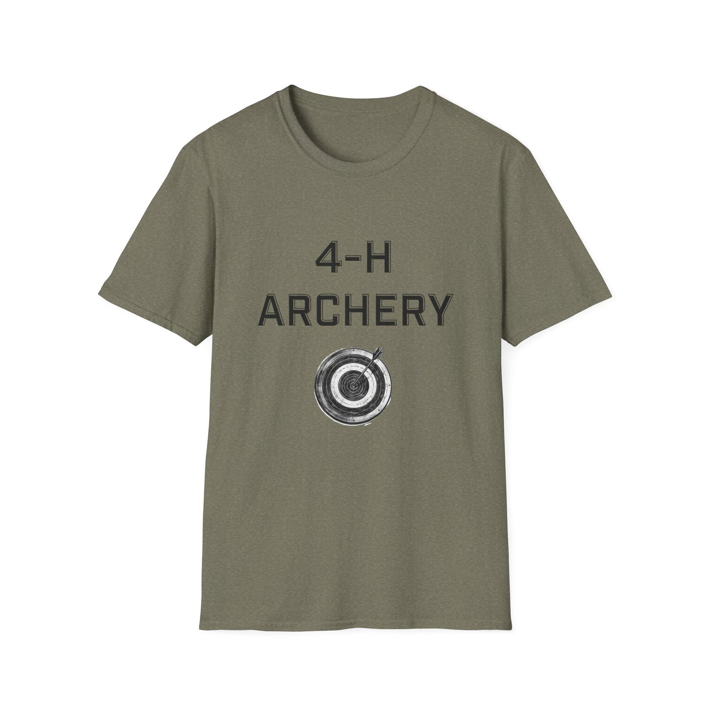 4-H Archery T-Shirt, Unisex Softstyle T-Shirt, For Men, Women, Kids, Archers, Coaches, and 4-H Volunteers