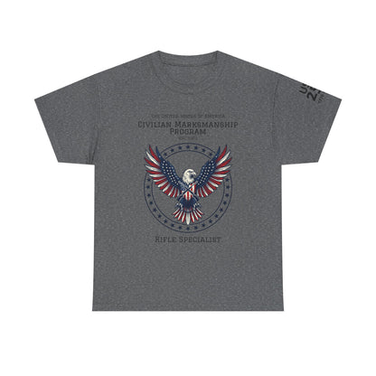 Civilian Marksmanship Program Eagle Tee — Rifle Specialist - Patriotic T-Shirt