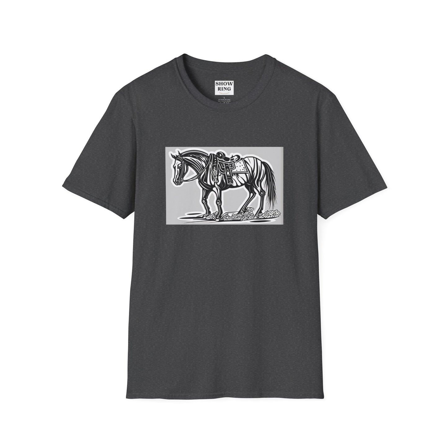 Horse Without Rider for FFA and 4-H Equestrian Teams:  Unisex Softstyle T-Shirt for Men, Women & Kids