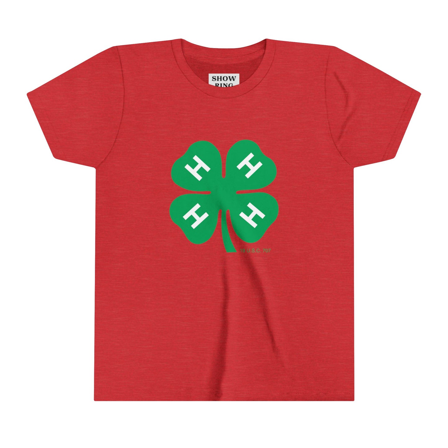 Youth Short Sleeve Tee With 4-H Logo