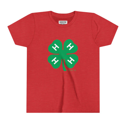 Youth Short Sleeve Tee With 4-H Logo