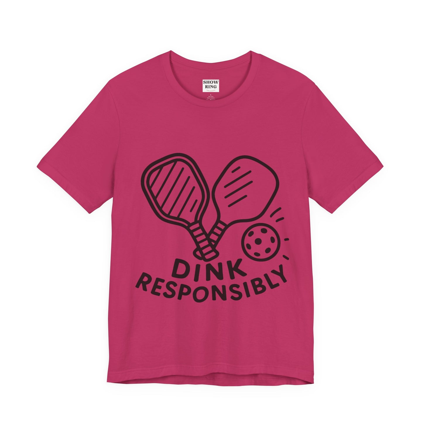 Funny Pickleball Tee - Dink Responsibly T-Shirt for Pickleball Fans, Pickleball Gifts