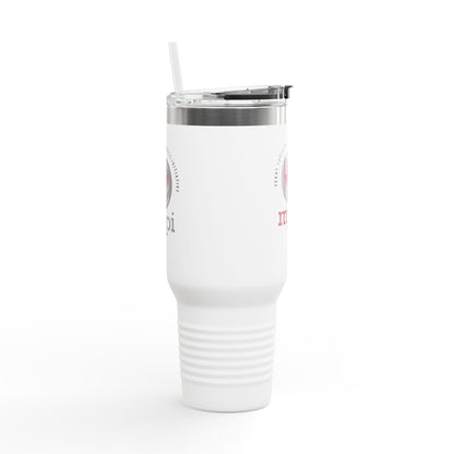 Texas Youth Preparedness Initiative - My PI:  40oz Insulated Travel Mug with Custom Design - For Coffee Lovers, Road Trips, Gifts