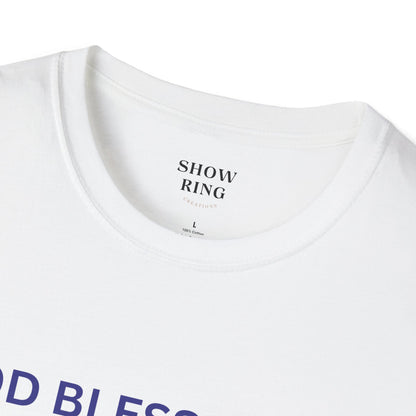 Patriotic T-Shirt - God Bless the USA, Unisex Tee for Independence Day, Summer BBQs, and Everyday Wear; Home of the Free, Land of the Brave, Red, White & Blue