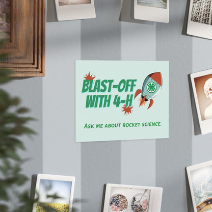 Rocket Science Unframed Prints, Educational Decor, 4-H Artwork, Science Classroom Art, STEM Gifts