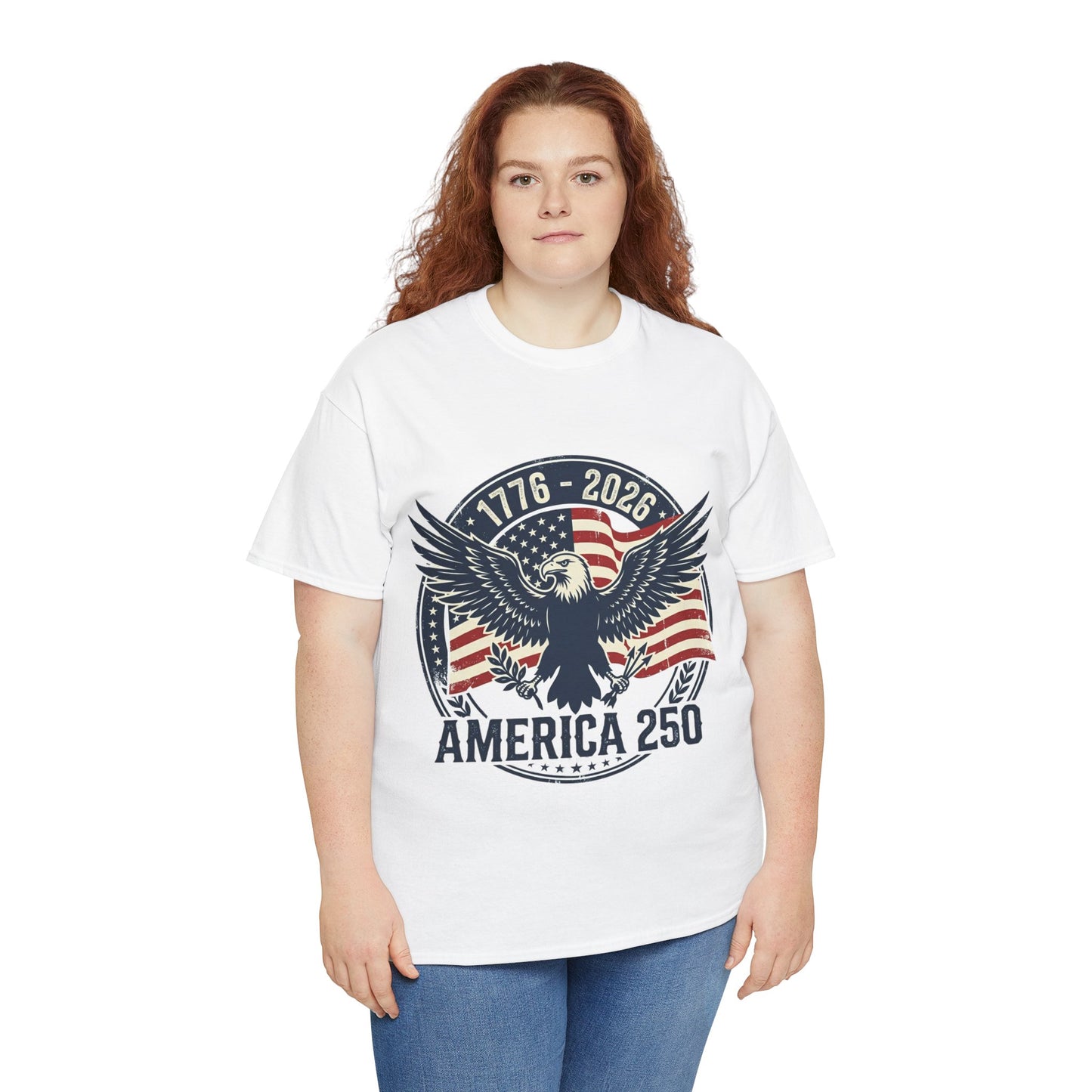 America 250 Vintage Eagle T-Shirt | 1776–2026 Patriotic 4th of July Shirt | USA 250th Anniversary Graphic Tee