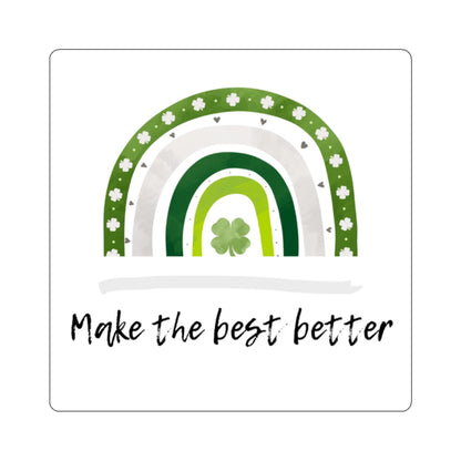 Kiss-Cut Stickers:  4-H Make The Best Better, 2" Square, 1mm Thick