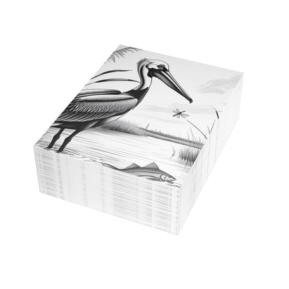 Pelican and Heroes of The Texas Coastal Scene: Elegant Postcard Bundles with Envelopes - Perfect for Personalized Greetings, Thank You Notes, and Art Lovers