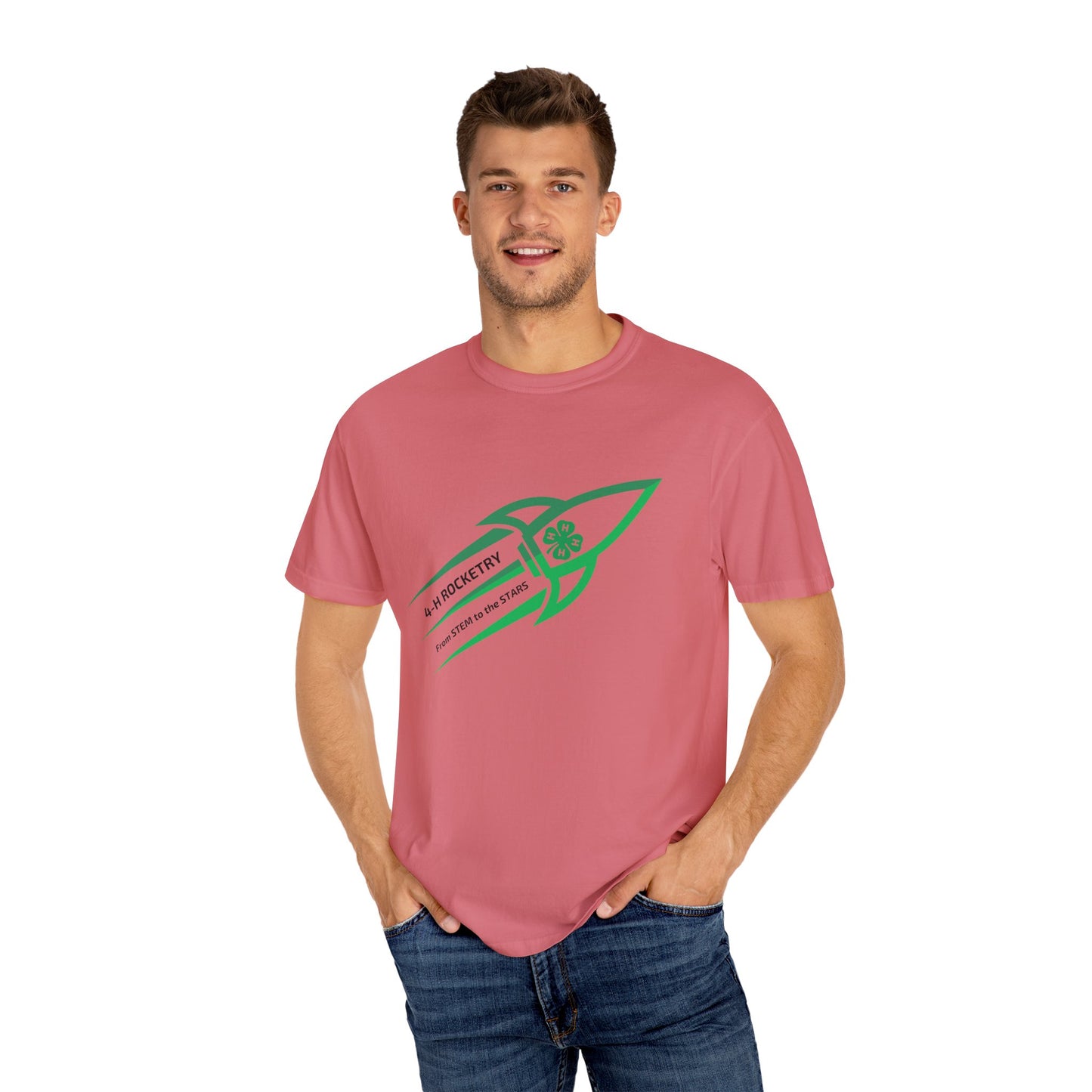 Adult, Rocket-Themed Unisex T-Shirt | From Stem to the Stars, 4-H Rocketry Shirt