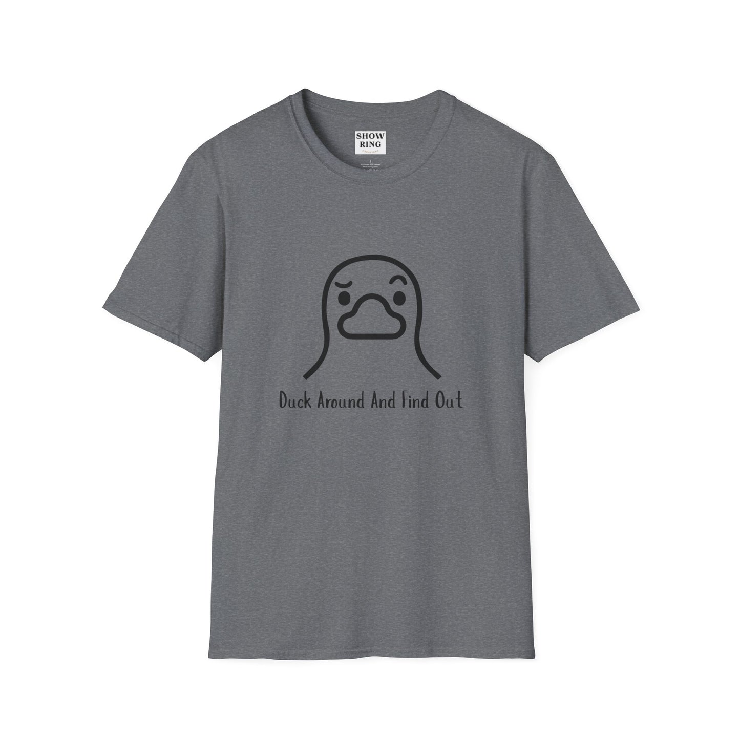 Quirky Graphic Tee with Duck Design, Fun Casual Shirt, Perfect for Gifting, Relaxed Everyday Wear, Nature Lover's Apparel, Duck Around And Find Out