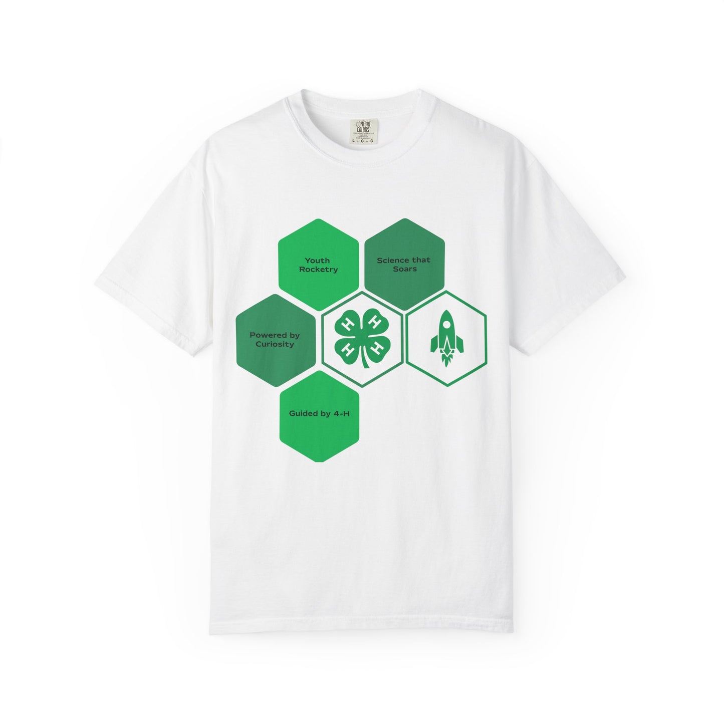 Adult 4-H Rocketry T-Shirt, Powered by Curiosity, Guided by 4-H