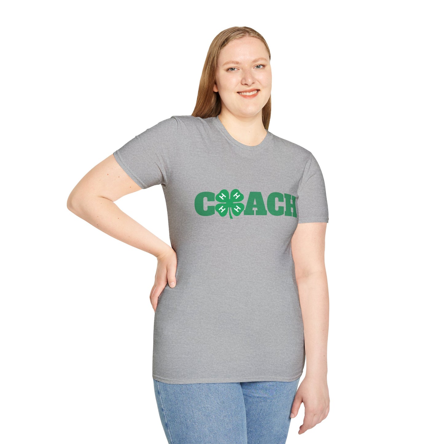 4-H Coach Shirt Unisex Soft style T-Shirt for Men and Women