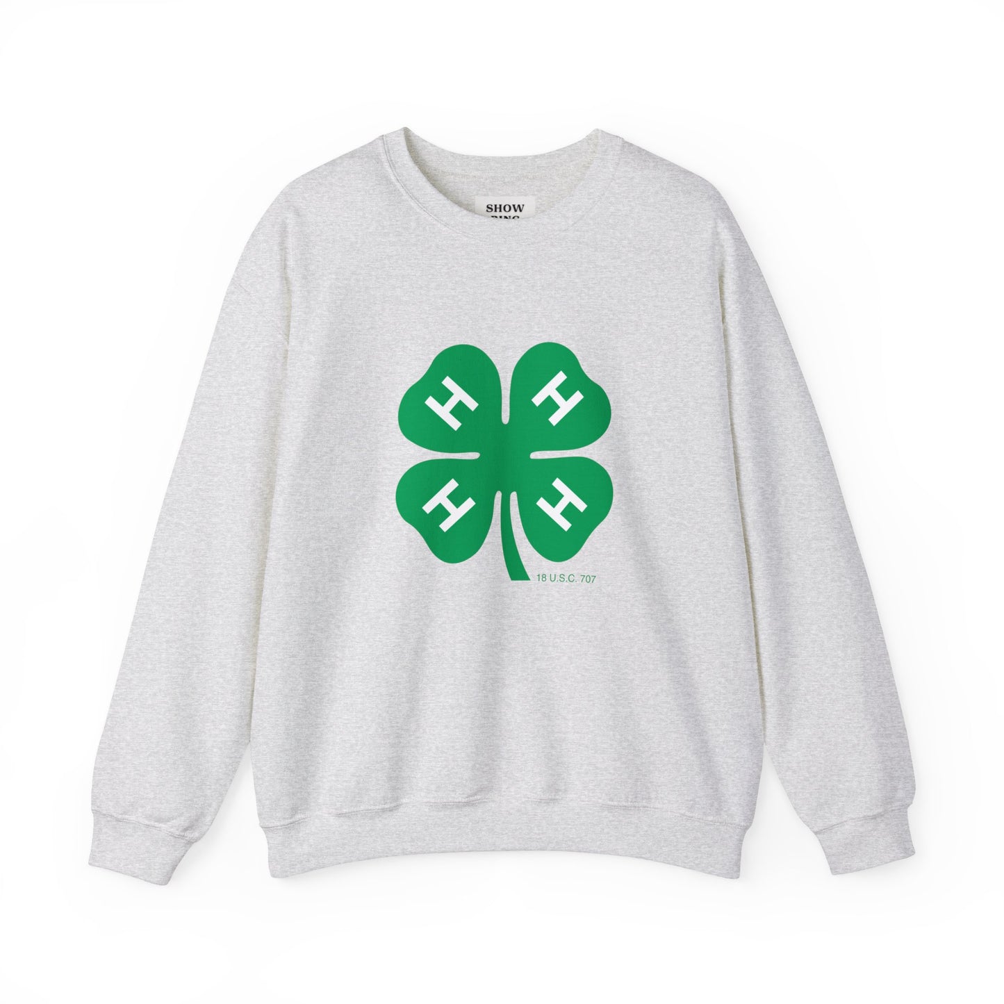 Long-sleeve 4-H Logo Unisex Heavy Blend™ Crewneck Sweatshirt For Men, Women & Youth