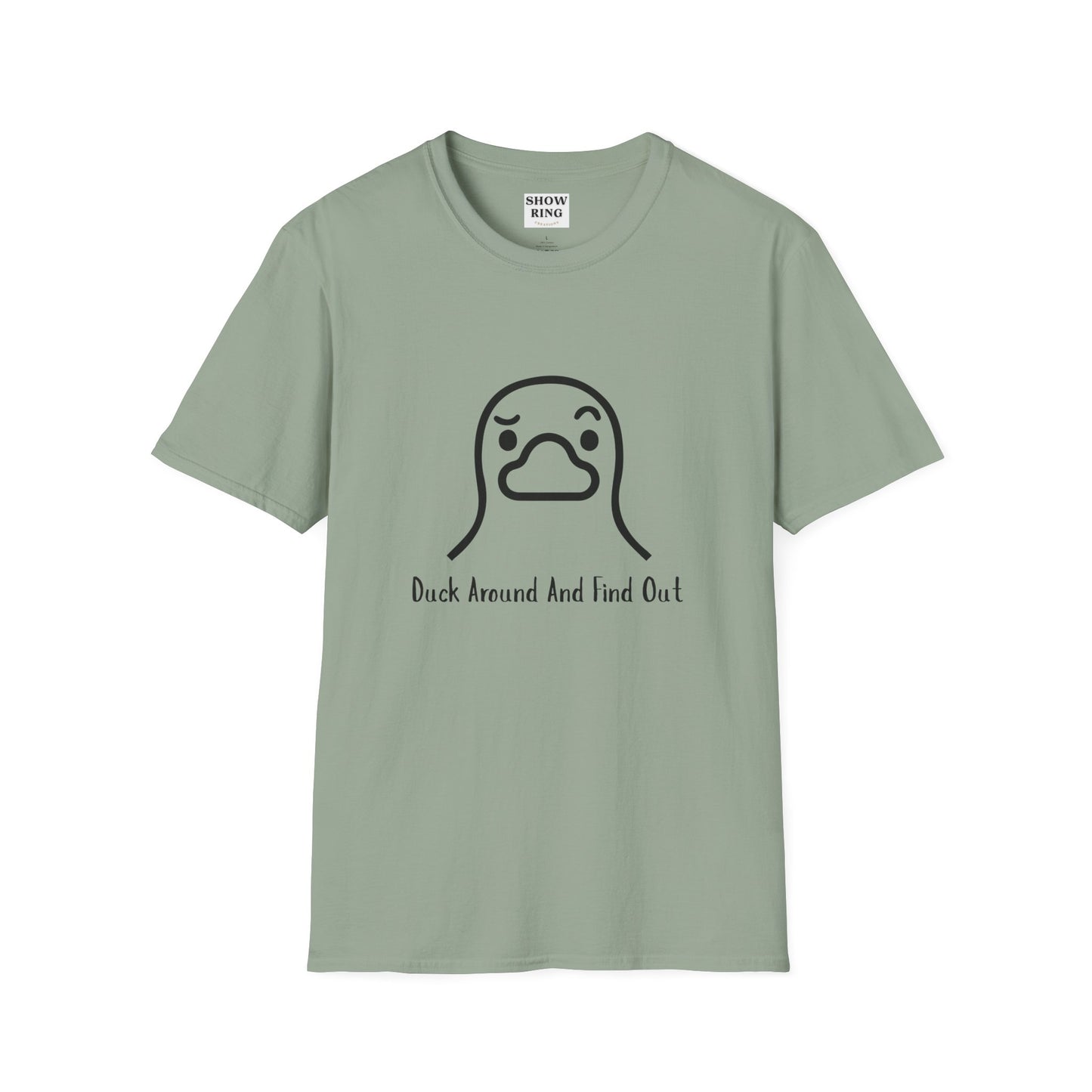 Quirky Graphic Tee with Duck Design, Fun Casual Shirt, Perfect for Gifting, Relaxed Everyday Wear, Nature Lover's Apparel, Duck Around And Find Out