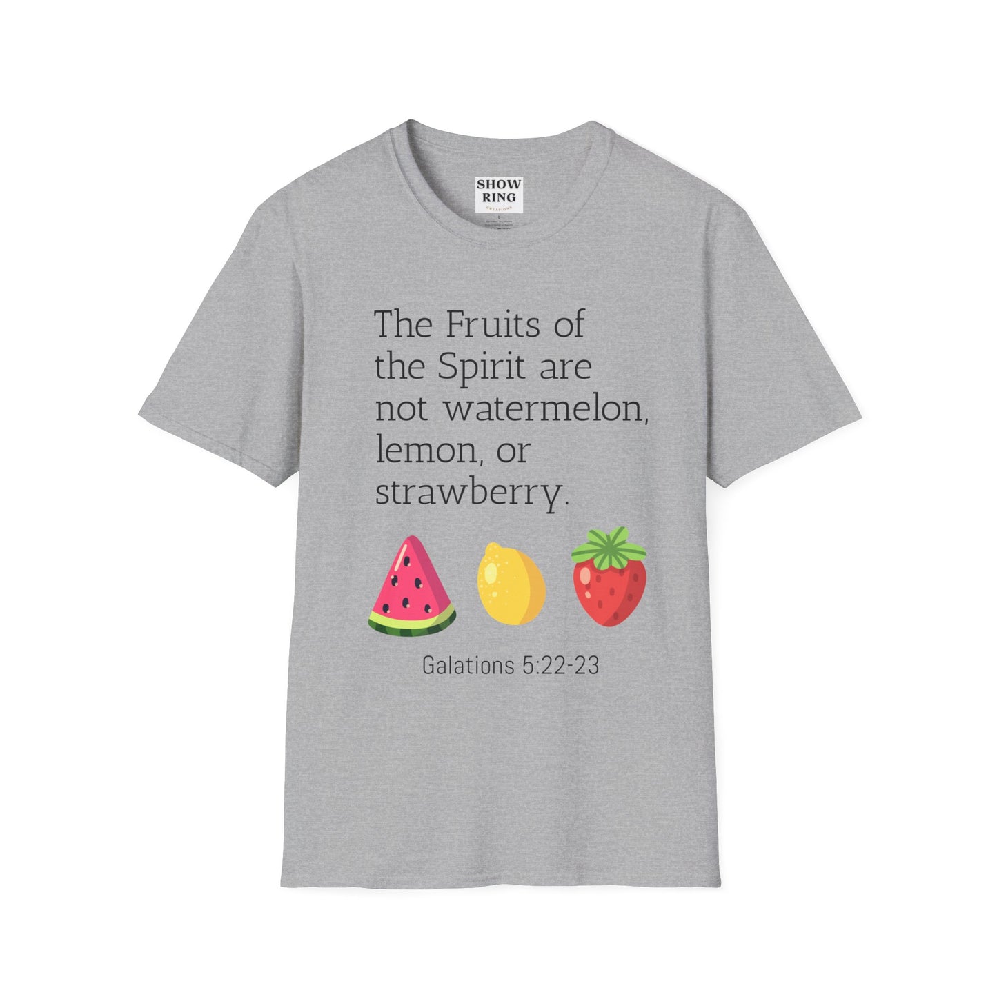 Fruits of the Spirit - Christian Tee - Unisex Softstyle T-Shirt for Men, Women & Children