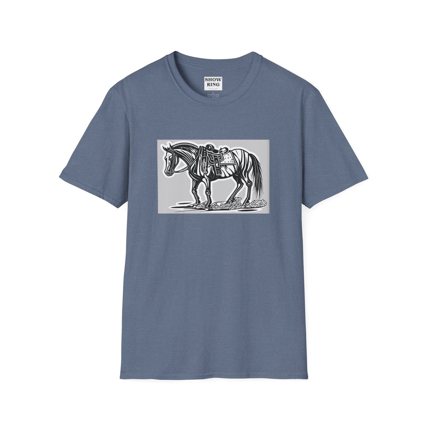 Horse Without Rider for FFA and 4-H Equestrian Teams:  Unisex Softstyle T-Shirt for Men, Women & Kids
