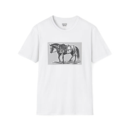 Horse Without Rider for FFA and 4-H Equestrian Teams:  Unisex Softstyle T-Shirt for Men, Women & Kids