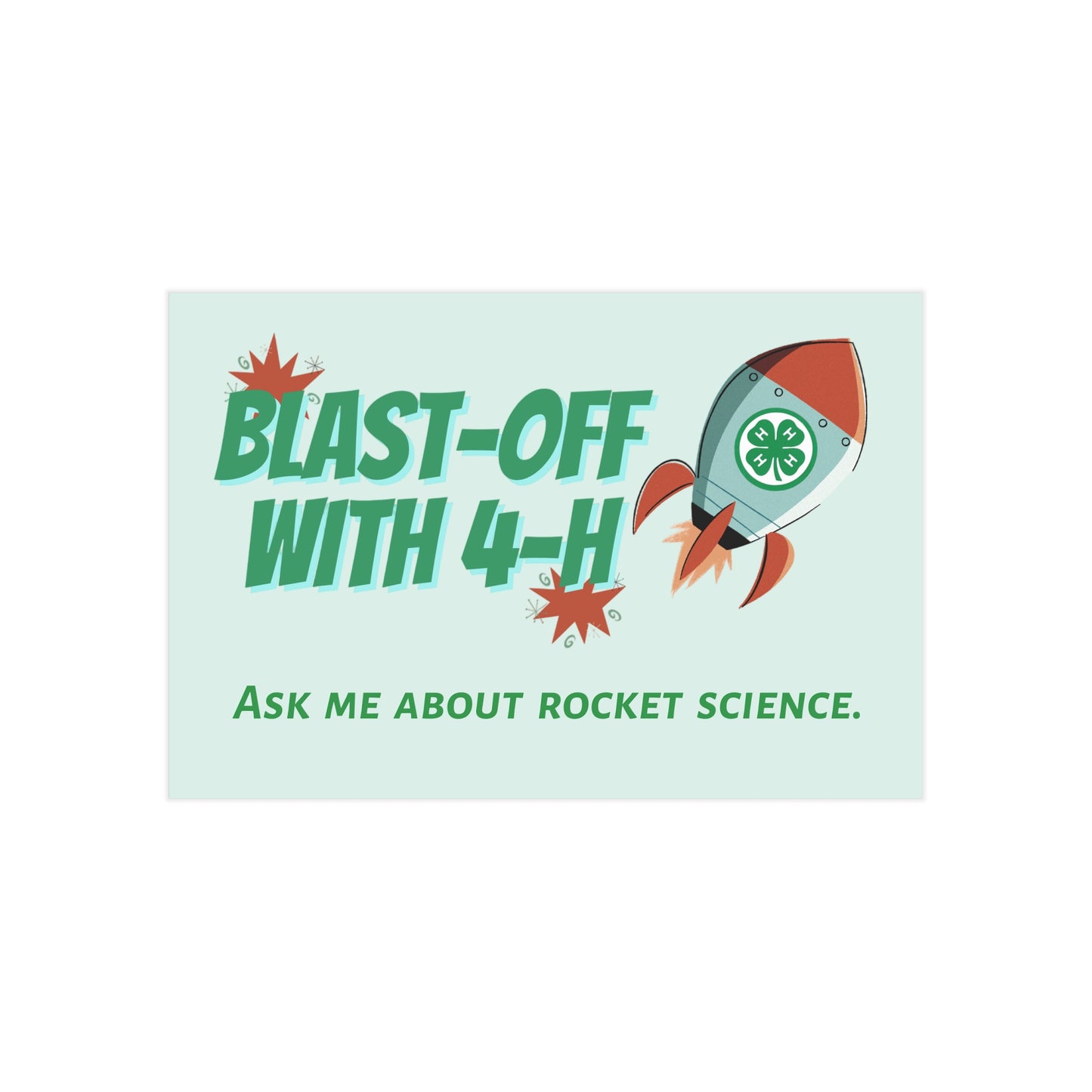 Rocket Science Unframed Prints, Educational Decor, 4-H Artwork, Science Classroom Art, STEM Gifts