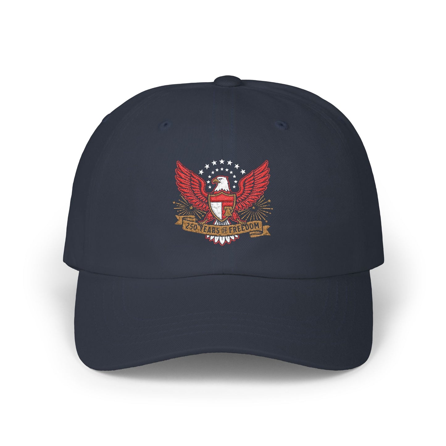 Patriotic Eagle Dad Cap — Classic USA Crest Baseball Hat | Vintage 1776 - 2026 Americana