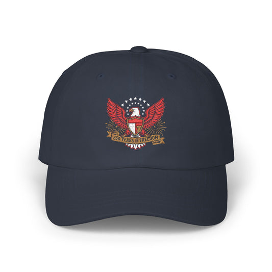 Patriotic Eagle Dad Cap — Classic USA Crest Baseball Hat | Vintage 1776 - 2026 Americana