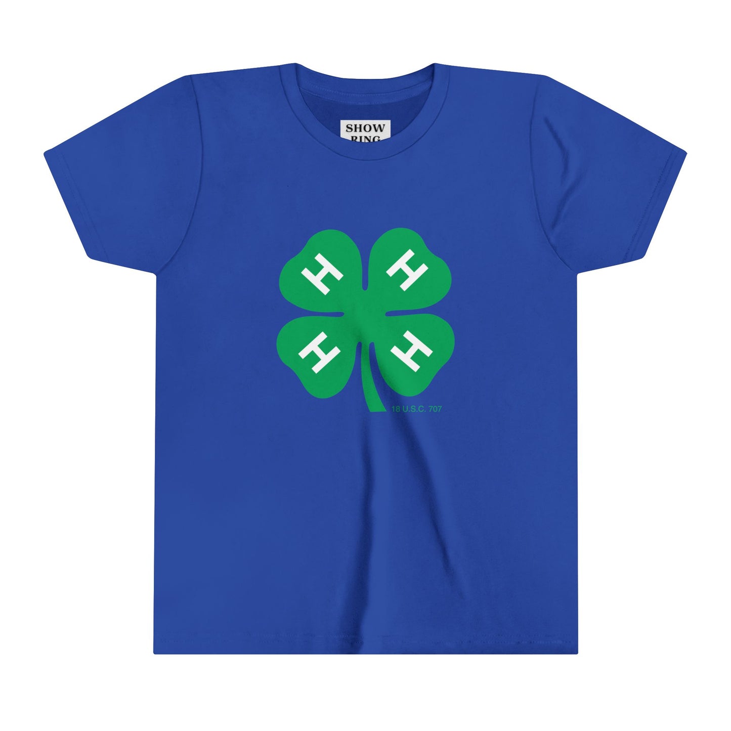 Youth Short Sleeve Tee With 4-H Logo