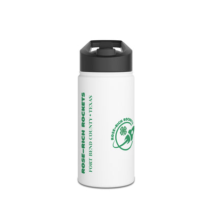 12oz Custom Stainless Steel Water Bottle For Rose-Rich 4-H Rocketry Club - Eco-Friendly Hydration, Personalized Gift, Sports Bottle