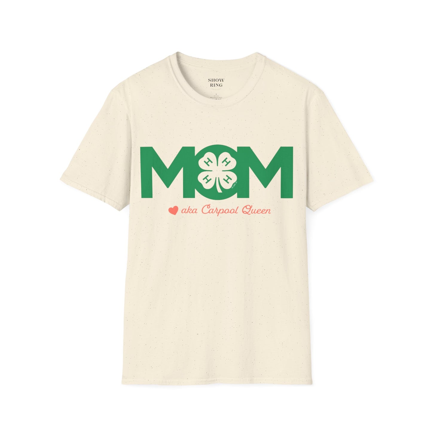 4-H Mom's Shirt with Circle 4-H Logo - Unisex Softstyle T-Shirt for Women