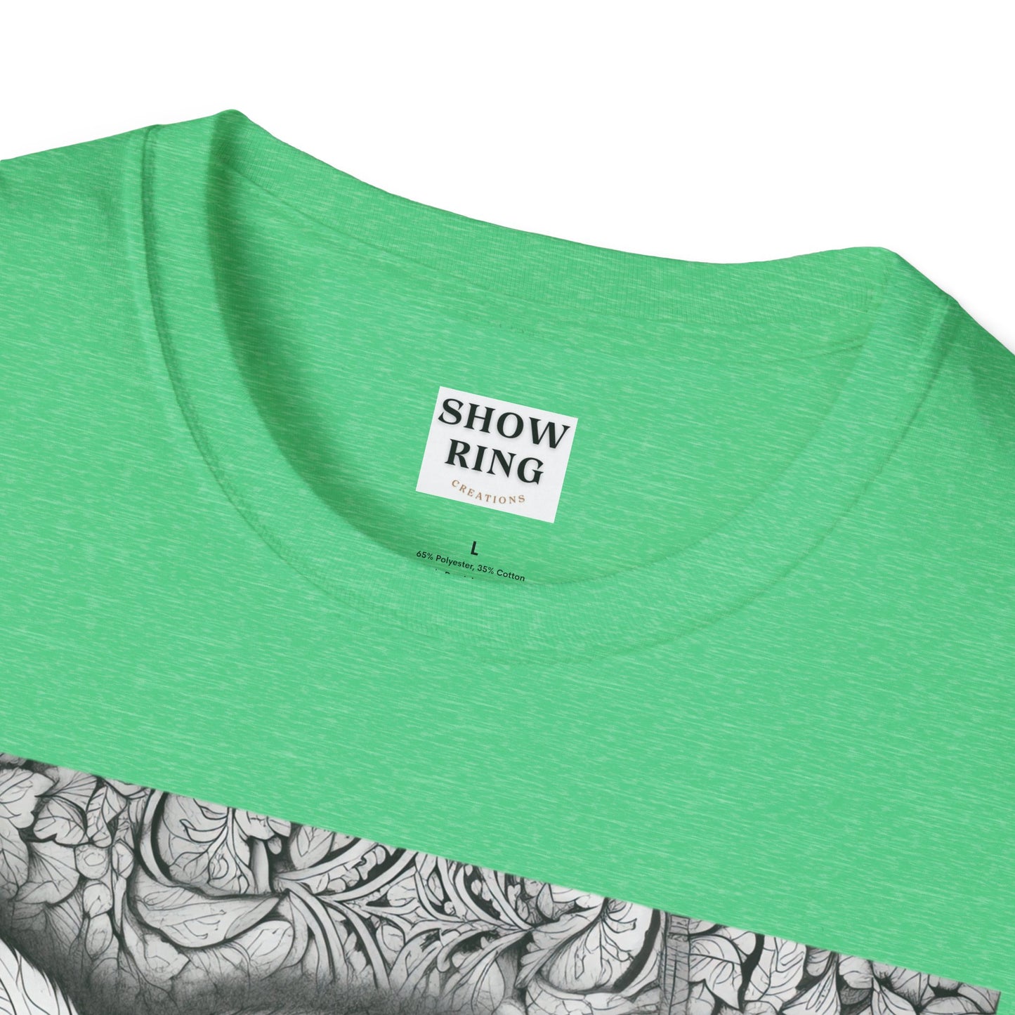 Adult Coloring Shirt Featuring Adorable Pig for 4-H and FFA - Unisex Softstyle T-Shirt for All Ages