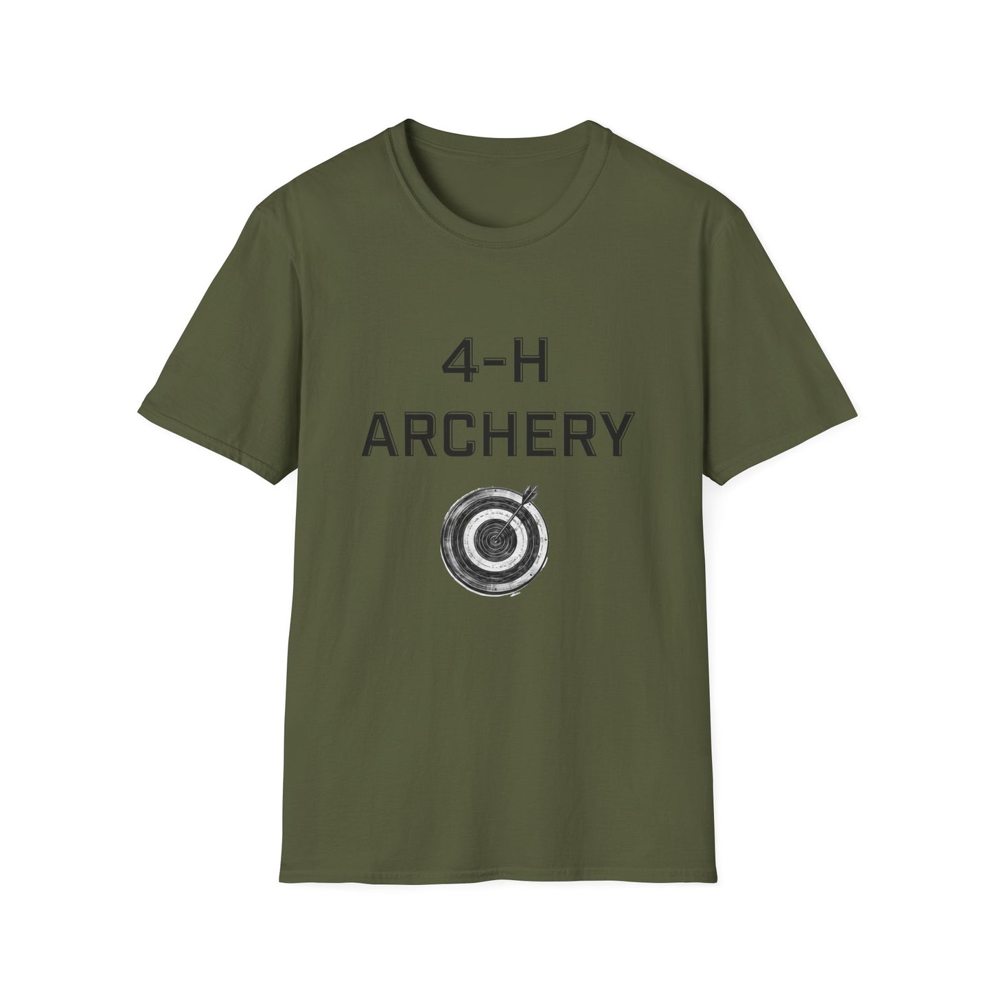 4-H Archery T-Shirt, Unisex Softstyle T-Shirt, For Men, Women, Kids, Archers, Coaches, and 4-H Volunteers