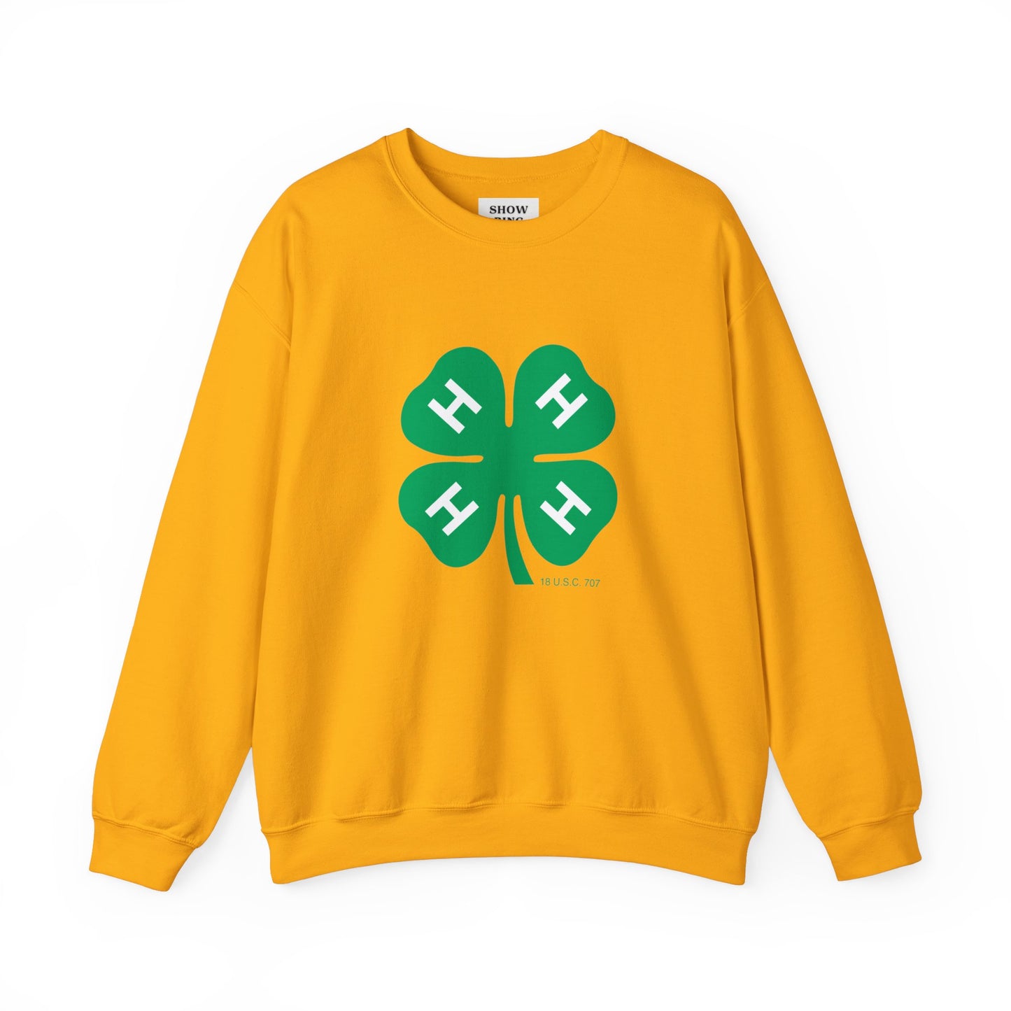 Long-sleeve 4-H Logo Unisex Heavy Blend™ Crewneck Sweatshirt For Men, Women & Youth