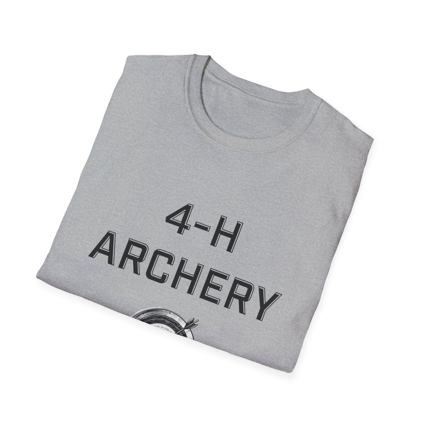 4-H Archery T-Shirt, Unisex Softstyle T-Shirt, For Men, Women, Kids, Archers, Coaches, and 4-H Volunteers