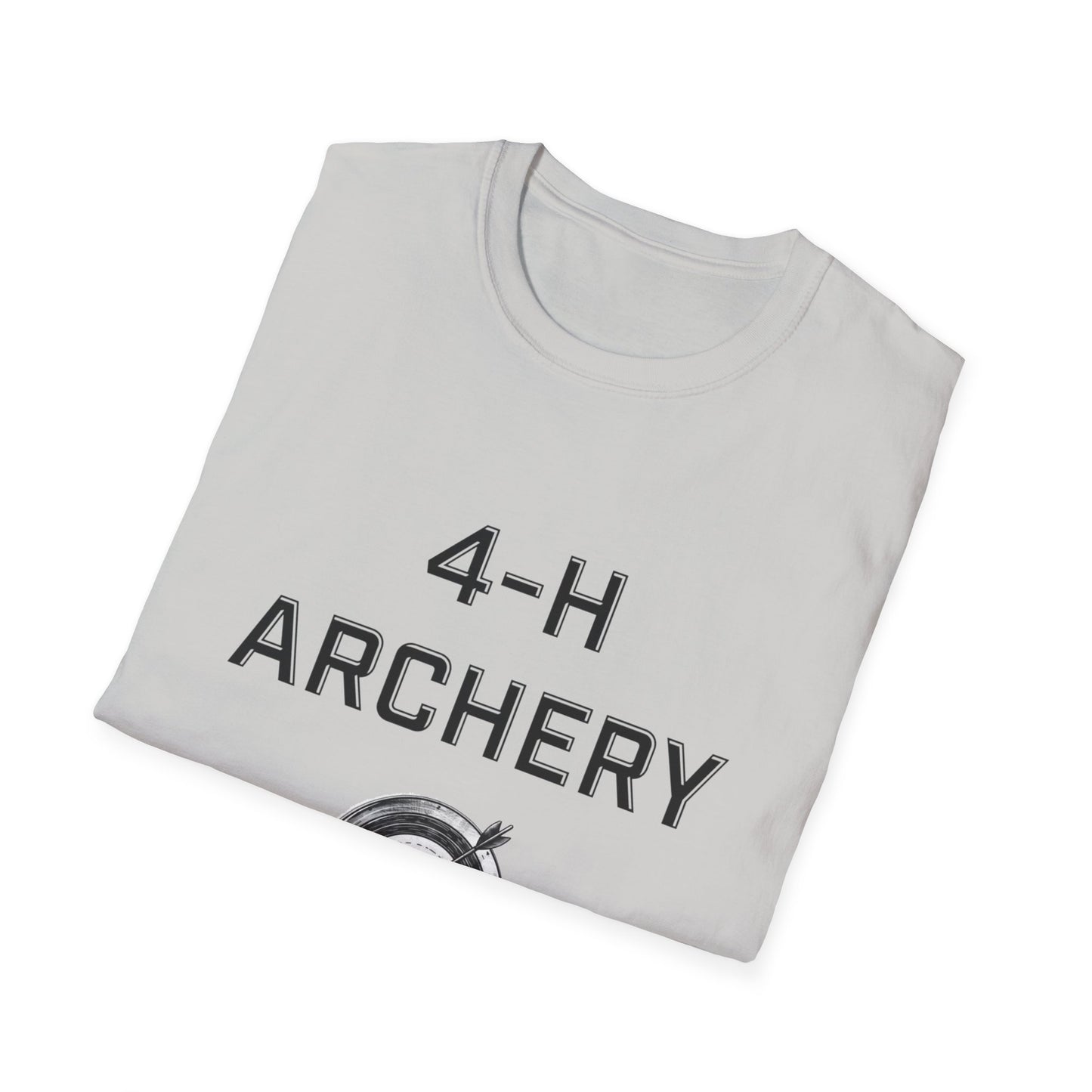 4-H Archery T-Shirt, Unisex Softstyle T-Shirt, For Men, Women, Kids, Archers, Coaches, and 4-H Volunteers