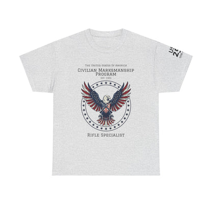 Civilian Marksmanship Program Eagle Tee — Rifle Specialist - Patriotic T-Shirt