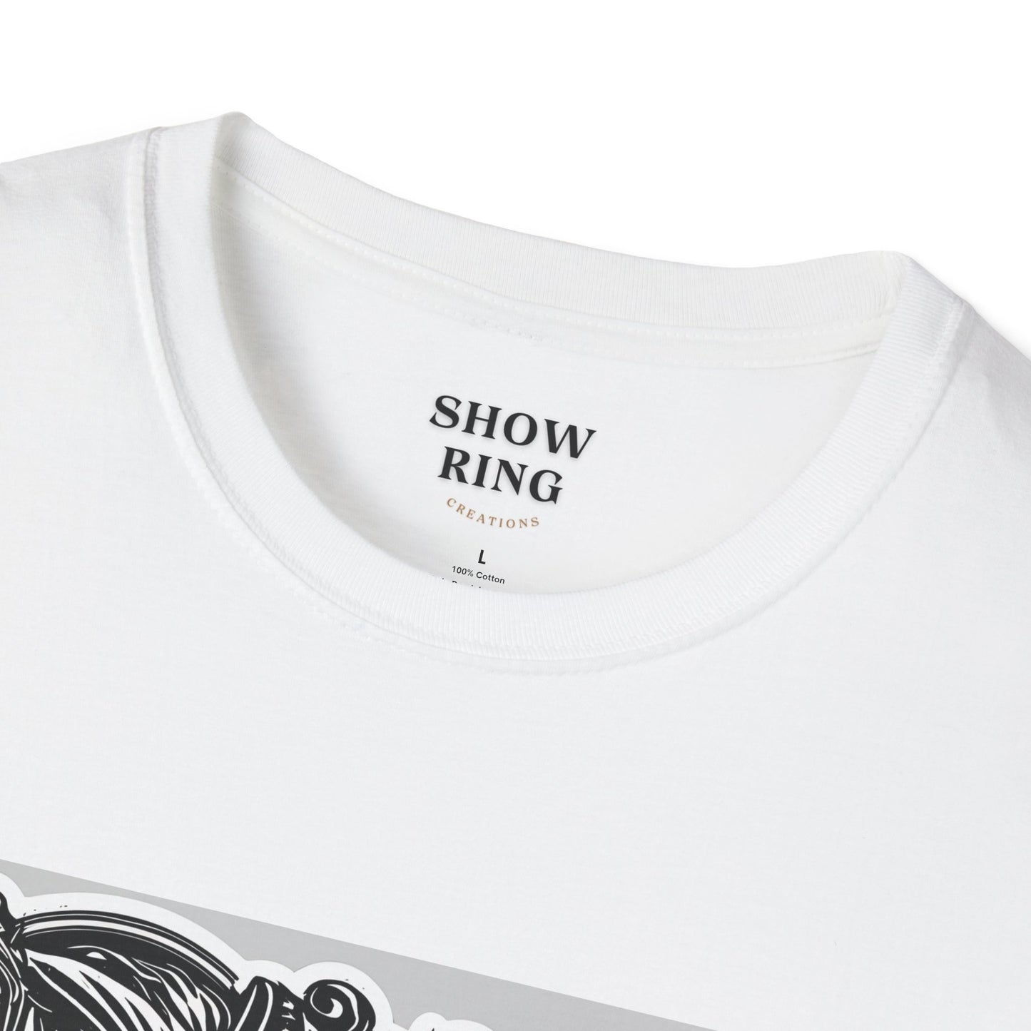 Horse Without Rider for FFA and 4-H Equestrian Teams:  Unisex Softstyle T-Shirt for Men, Women & Kids