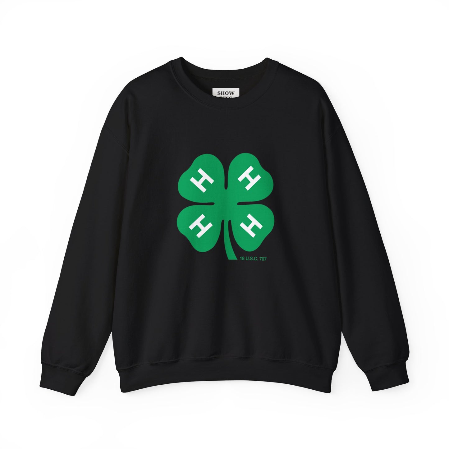 Long-sleeve 4-H Logo Unisex Heavy Blend™ Crewneck Sweatshirt For Men, Women & Youth